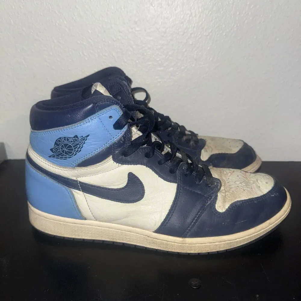 Jordan Air Jordan 1 Retro High OG Obsidian UNC 2019 555088-140 mens size 11.5